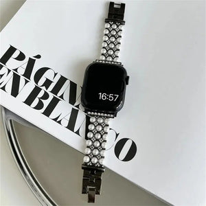 Sleek Metal Pearl Strap for Apple Watch Band - 4 Colors Axios Bands