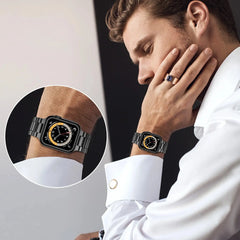 Sleek and Durable Premium Stainless Steel Strap for Apple Watch Band 38mm to 45mm - 10 colors - 
