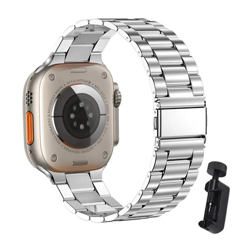 Sleek and Durable Premium Stainless Steel Strap for Apple Watch Band 38mm to 45mm - 10 colors - 