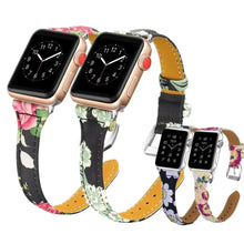 Load image into Gallery viewer, Slim Leather Apple Watch Band - 6 color options 38mm - 49mm Axios Bands
