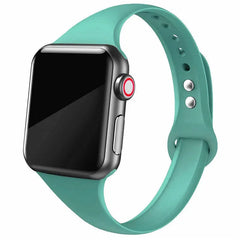 Slim Silicone Apple Watch Bands - 38 color options 38mm - 49mm -