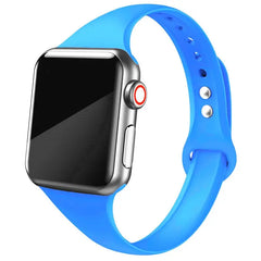 Slim Silicone Apple Watch Bands - 38 color options 38mm - 49mm -