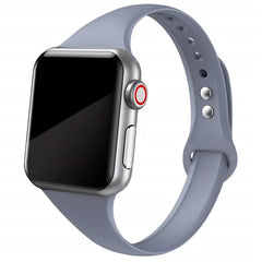 Slim Silicone Apple Watch Bands - 38 color options 38mm - 49mm -
