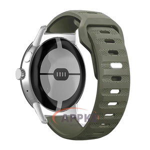 Soft Silicone Sport Band for Google Pixel Watch 2 41mm - 24 Colors Axios Bands