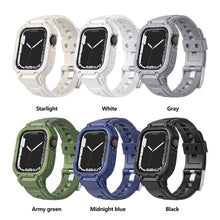 Load image into Gallery viewer, Sport Rubber Strap with Transparent Armor Case for Apple Watch Band - 6 colors Axios Bands