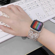Load image into Gallery viewer, Stainless Steel Fashion Bling Apple Watch Band - 7 Color options 38mm - 49mm Axios Bands