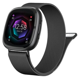 Stainless Steel  Magnetic Metal Fitbit for Versa, Versa Lite, Versa 2, Versa 3, Versa 4, and Versa Sense - 7 color options Axios Bands