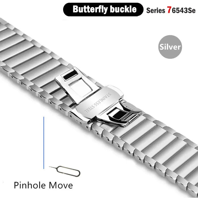 Stainless Steel Metal Apple Watch Bands - 10 color options 38mm - 49mm Axios Bands