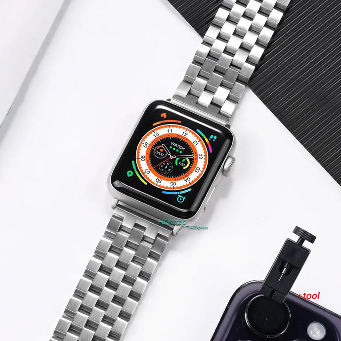 Stainless Steel Metal Apple Watch Bands - 2 color options 38mm - 49mm Axios Bands