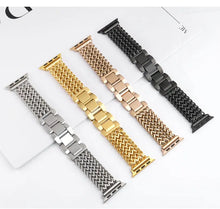 Load image into Gallery viewer, Stainless Steel Metal Apple Watch Bands - 4 color options 38mm - 49mm Axios Bands
