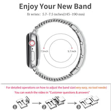 Load image into Gallery viewer, Stainless Steel Metal Apple Watch Bands - 4 color options 38mm - 49mm Axios Bands