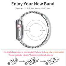 Load image into Gallery viewer, Stainless Steel Metal Apple Watch Bands - 4 color options 38mm - 49mm Axios Bands
