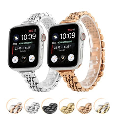 Stainless Steel Metal Apple Watch Bands - 6 color options 38mm - 49mm -