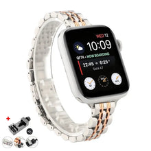 Load image into Gallery viewer, Stainless Steel Metal Apple Watch Bands - 6 color options 38mm - 49mm Axios Bands
