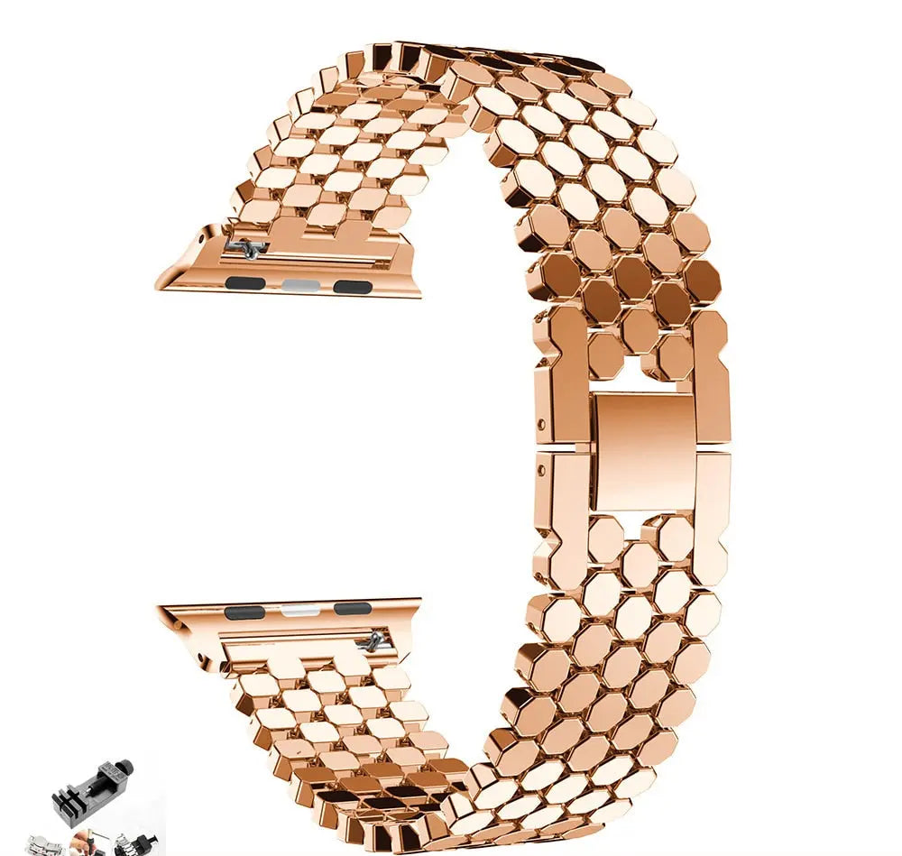Stainless Steel Metal Apple Watch Bands - 7 color options 38mm - 49mm Axios Bands