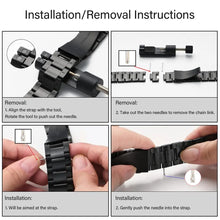 Load image into Gallery viewer, Stainless Steel Metal Apple Watch Bands - 7 color options 38mm - 49mm Axios Bands