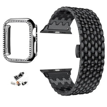 Load image into Gallery viewer, Stainless Steel Metal Apple Watch Bands + CASE - 12 color options 38mm - 45mm Axios Bands
