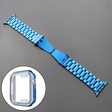 Load image into Gallery viewer, Stainless Steel Metal Apple Watch Bands + CASE - 15 color options 38mm - 45mm Axios Bands
