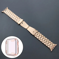 Stainless Steel Metal Apple Watch Bands + CASE - 15 color options 38mm - 45mm -
