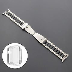 Stainless Steel Metal Apple Watch Bands + CASE - 15 color options 38mm - 45mm -