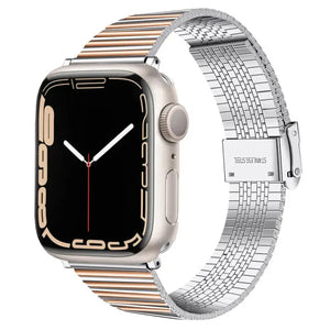 Stainless Steel Metal Bracelet Strap for Apple Watch Band - 14 Shades Axios Bands