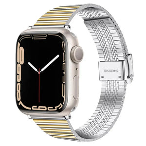 Stainless Steel Metal Bracelet Strap for Apple Watch Band - 14 Shades Axios Bands