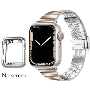 Stainless Steel Metal Bracelet Strap for Apple Watch Band - 14 Shades Axios Bands