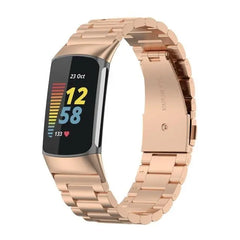 Stainless Steel Metal Fitbit Band For Charge 5 & 6 - 4 color options -
