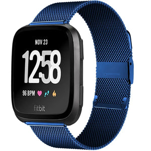 Stainless Steel Metal Fitbit Band For Versa, Versa 2, Versa Lite - 7 color options Axios Bands