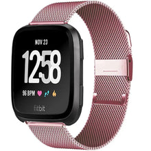 Load image into Gallery viewer, Stainless Steel Metal Fitbit Band For Versa, Versa 2, Versa Lite - 7 color options Axios Bands