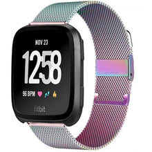 Load image into Gallery viewer, Stainless Steel Metal Fitbit Band For Versa, Versa 2, Versa Lite - 7 color options Axios Bands
