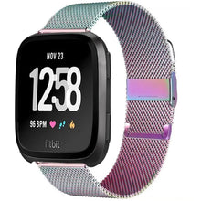 Load image into Gallery viewer, Stainless Steel Metal Fitbit Band For Versa, Versa 2, Versa Lite - 7 color options Axios Bands