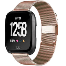 Load image into Gallery viewer, Stainless Steel Metal Fitbit Band For Versa, Versa 2, Versa Lite - 7 color options Axios Bands