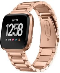 Stainless Steel Metal Fitbit Band For Versa, Versa 2, Versa Lite - 9 color options -