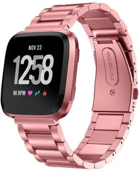 Stainless Steel Metal Fitbit Band For Versa, Versa 2, Versa Lite - 9 color options -
