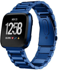 Stainless Steel Metal Fitbit Band For Versa, Versa 2, Versa Lite - 9 color options -