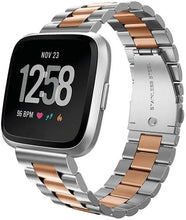 Load image into Gallery viewer, Stainless Steel Metal Fitbit Band For Versa, Versa 2, Versa Lite - 9 color options Axios Bands
