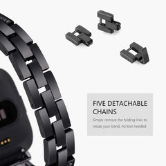Stainless Steel Metal For Fitbit For Versa, Versa 2, Versa Lite - 3 color options - 