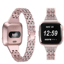 Load image into Gallery viewer, Stainless Steel Metal For Fitbit For Versa, Versa 2, Versa Lite - 4 color options Axios Bands
