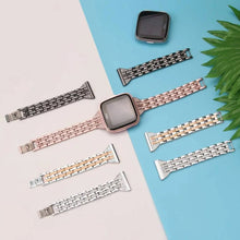 Load image into Gallery viewer, Stainless Steel Metal For Fitbit For Versa, Versa 2, Versa Lite - 4 color options Axios Bands
