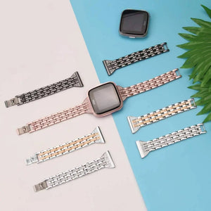 Stainless Steel Metal For Fitbit For Versa, Versa 2, Versa Lite - 4 color options Axios Bands