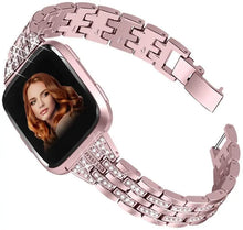 Load image into Gallery viewer, Stainless Steel Metal For Fitbit For Versa, Versa 2, Versa Lite - 4 color options Axios Bands
