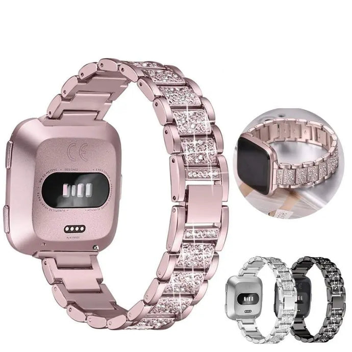 Stainless Steel Metal For Fitbit For Versa, Versa 2, Versa Lite - 5 color options Axios Bands