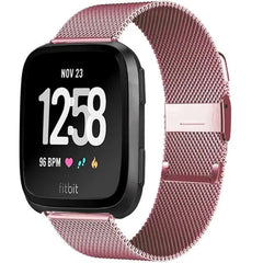 Stainless Steel Metal For Fitbit For Versa, Versa 2, Versa Lite - 7 color options - 