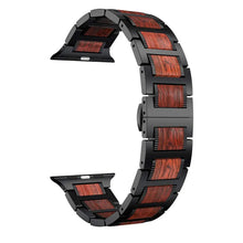 Load image into Gallery viewer, Steel &amp; Wood Apple Watch Bands - 2 color options 38mm - 49mm Axios Bands
