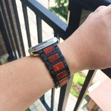 Load image into Gallery viewer, Steel &amp; Wood Apple Watch Bands - 2 color options 38mm - 49mm Axios Bands
