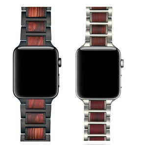 Steel & Wood Apple Watch Bands - 2 color options 38mm - 49mm Axios Bands