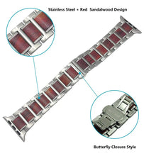 Load image into Gallery viewer, Steel & Wood Apple Watch Bands - 2 color options 38mm - 49mm Axios Bands