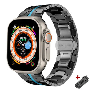 Titanium Steel Metal Apple Watch Bands - 14 color options 42mm - 49mm Axios Bands