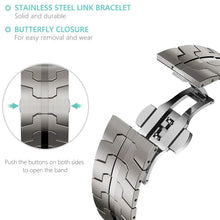 Load image into Gallery viewer, Titanium Steel Metal Apple Watch Bands - 14 color options 42mm - 49mm Axios Bands